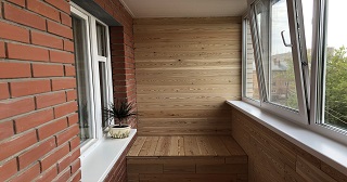 Отделка, остекление, утепление балконов в Сосновоборске от 211 руб. м/2.